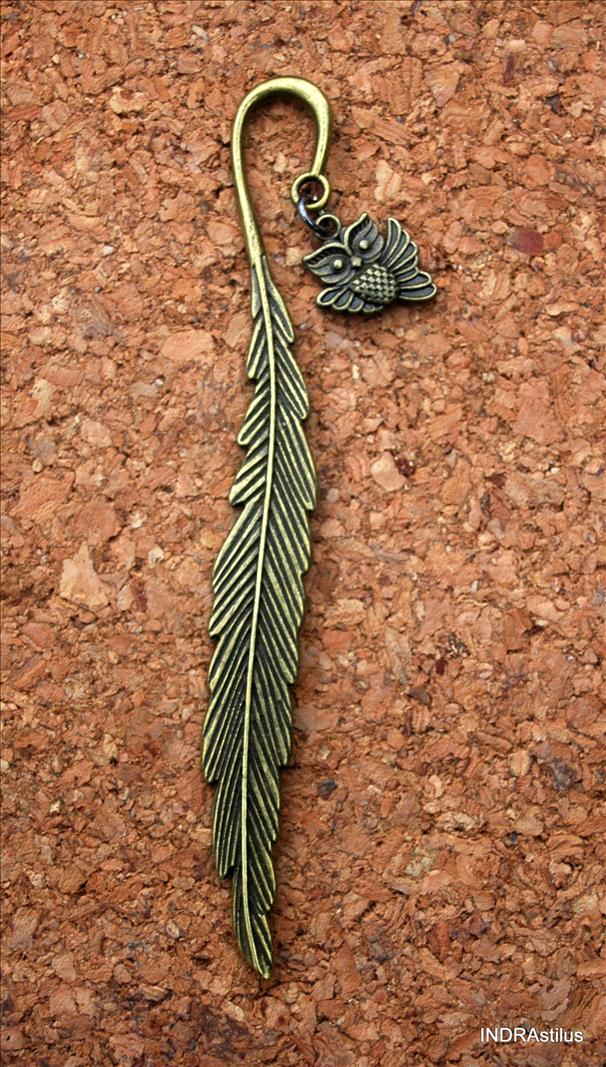 Könyvjelző bagollyal