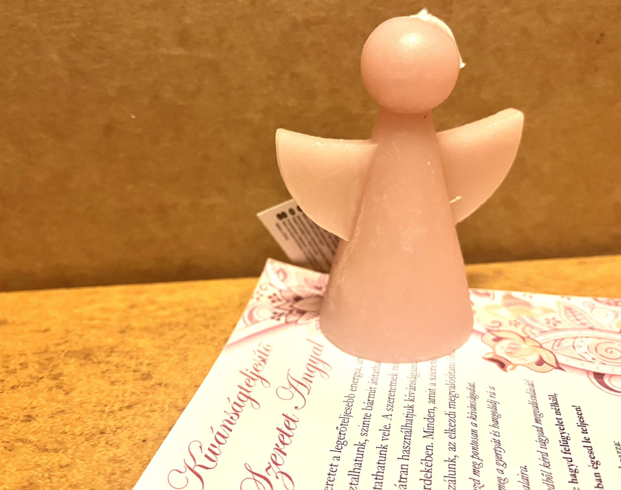 Kívánságteljesítő Szeretet Angyal gyertya